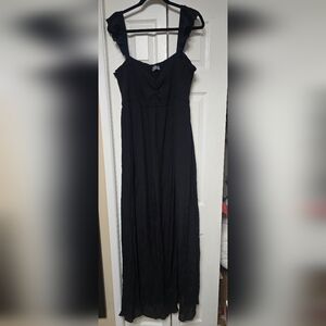 Sweet Love Black Sleeveless Sweetheart Gown